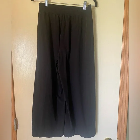 Zyia Large Black Work Flow Pants Wide Leg Gaucho 🖤 - Picture 9 of 12